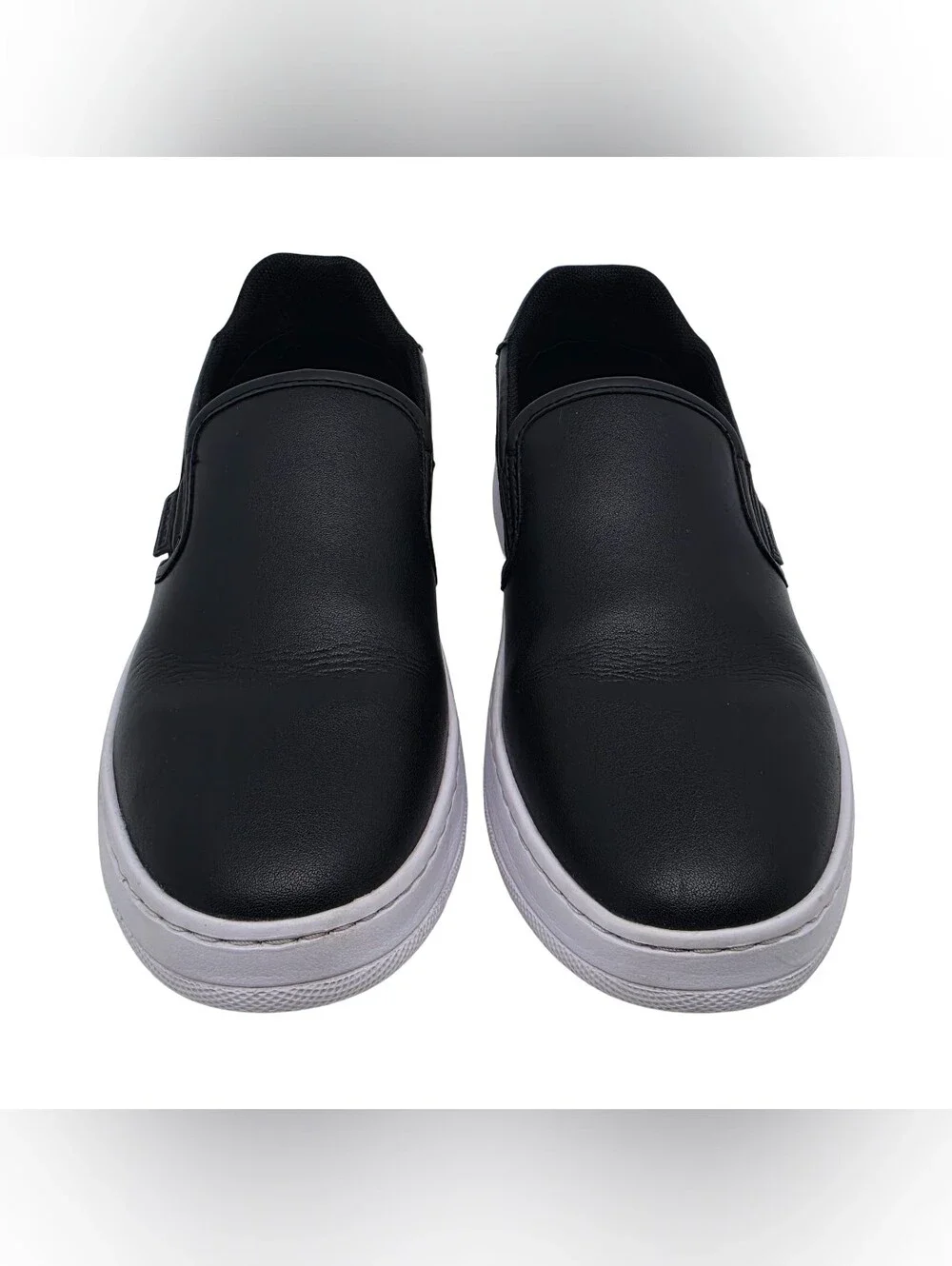 Coach Walker Leather Slip On Sneakers Size 7.5 (C0571)